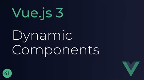 To follow the <b>vue</b> approach we will split the app into different module-like pieces called <b>Components</b>. . Vue 3 dynamic component